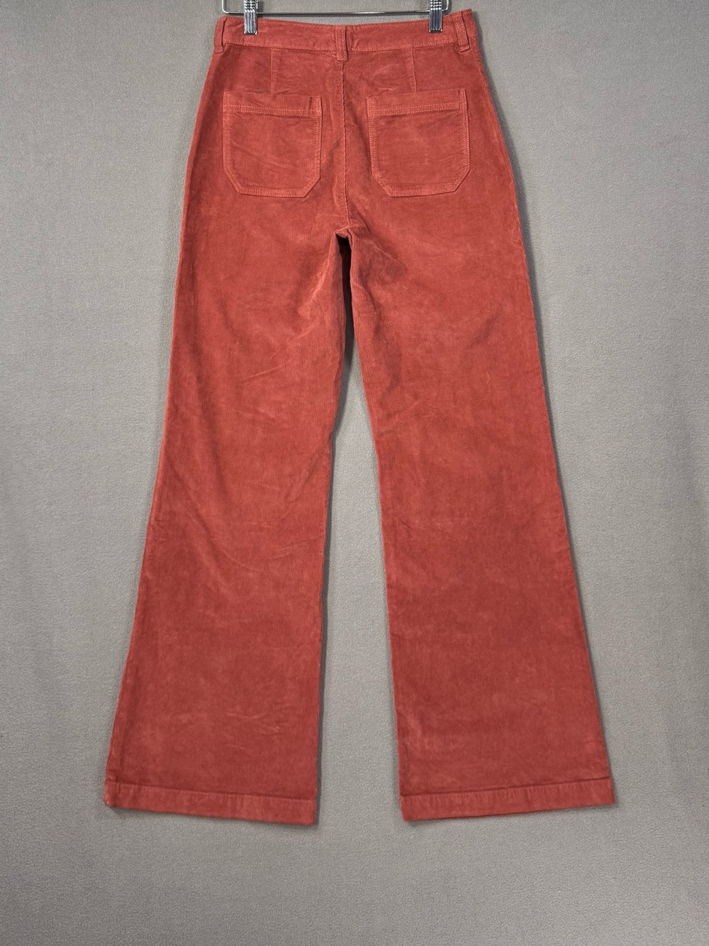 Faherty Organic Cotton Corduroy Patch Pocket Retro Wide Leg Pant in Henna, 27 - Picture 5 of 16